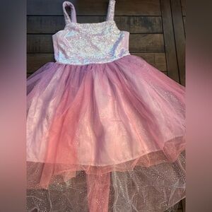 Cat & Jack Glittery Pink Dress (6/7)